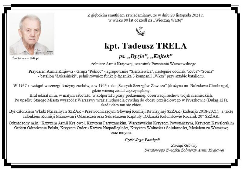 śp. Tadeusz Trela
